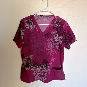 Butter-soft stretch scrub top